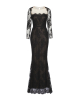 Abendrobe aus schwarzer Spitze