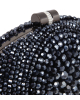 Clutch mit glänzenden Perlen in Blau