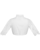 Weiße Dirndlbluse mit Spitzenärmel