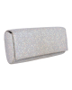 Glitzer-Clutch in Silber