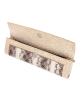 Schmale Clutch aus Schlangenleder