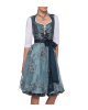 Dirndl in Hellblau mit Ornamenten