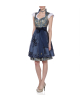 Dirndl in Blau/Gold