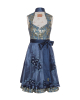Dirndl in Blau/Gold