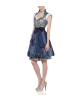 Dirndl in Blau/Gold