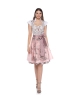 Brokat-Dirndl in Rosé