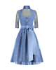 Blaues Dirndl mit transparentem Rücken