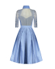 Blaues Dirndl mit transparentem Rücken