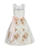 Brautdirndl in Weiss/Rosé