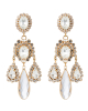 Goldene Chandelier-Ohrringe