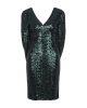 Cocktailkleid mit Cape in Grün