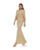Abendkleid aus Lurex in Gold