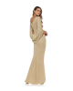 Abendkleid aus Lurex in Gold