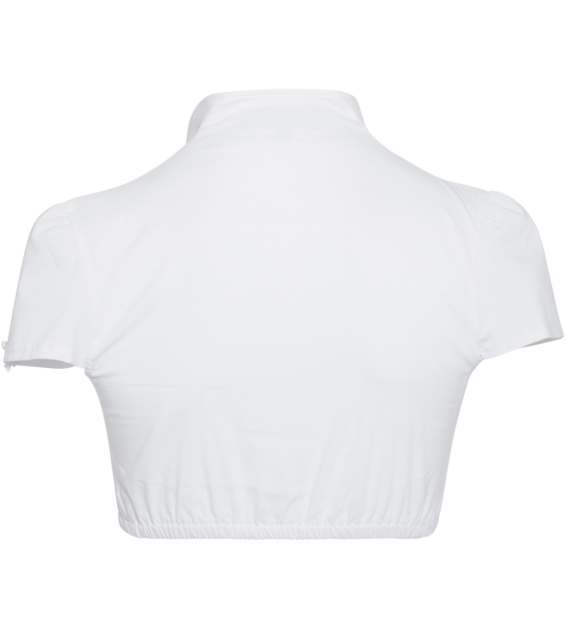 Stehkragen-Bluse Ramona in Weiss 