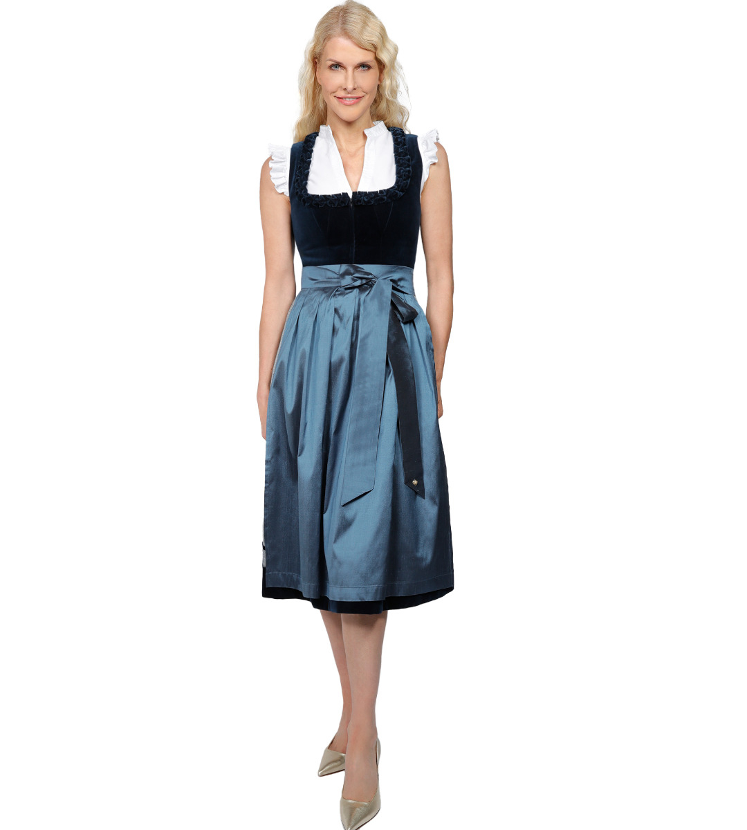 Dirndl Rosalie in Blau