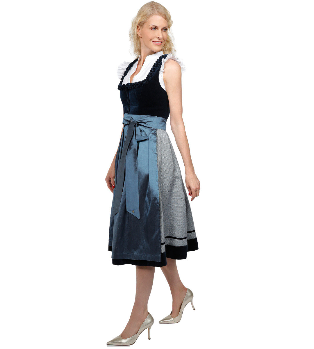 Dirndl Rosalie in Blau