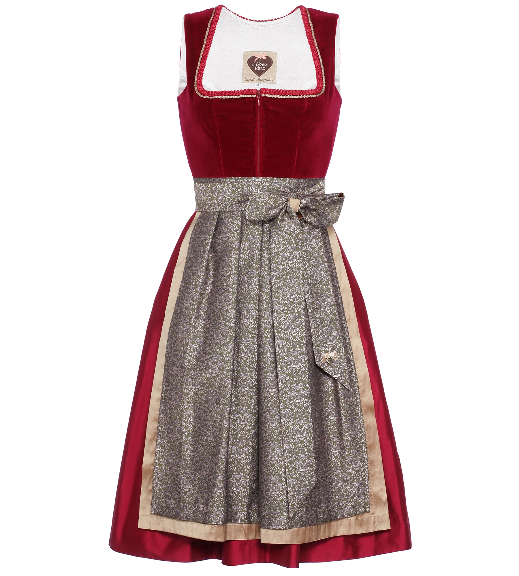 Dirndl Elisabeth in Pink/Rot