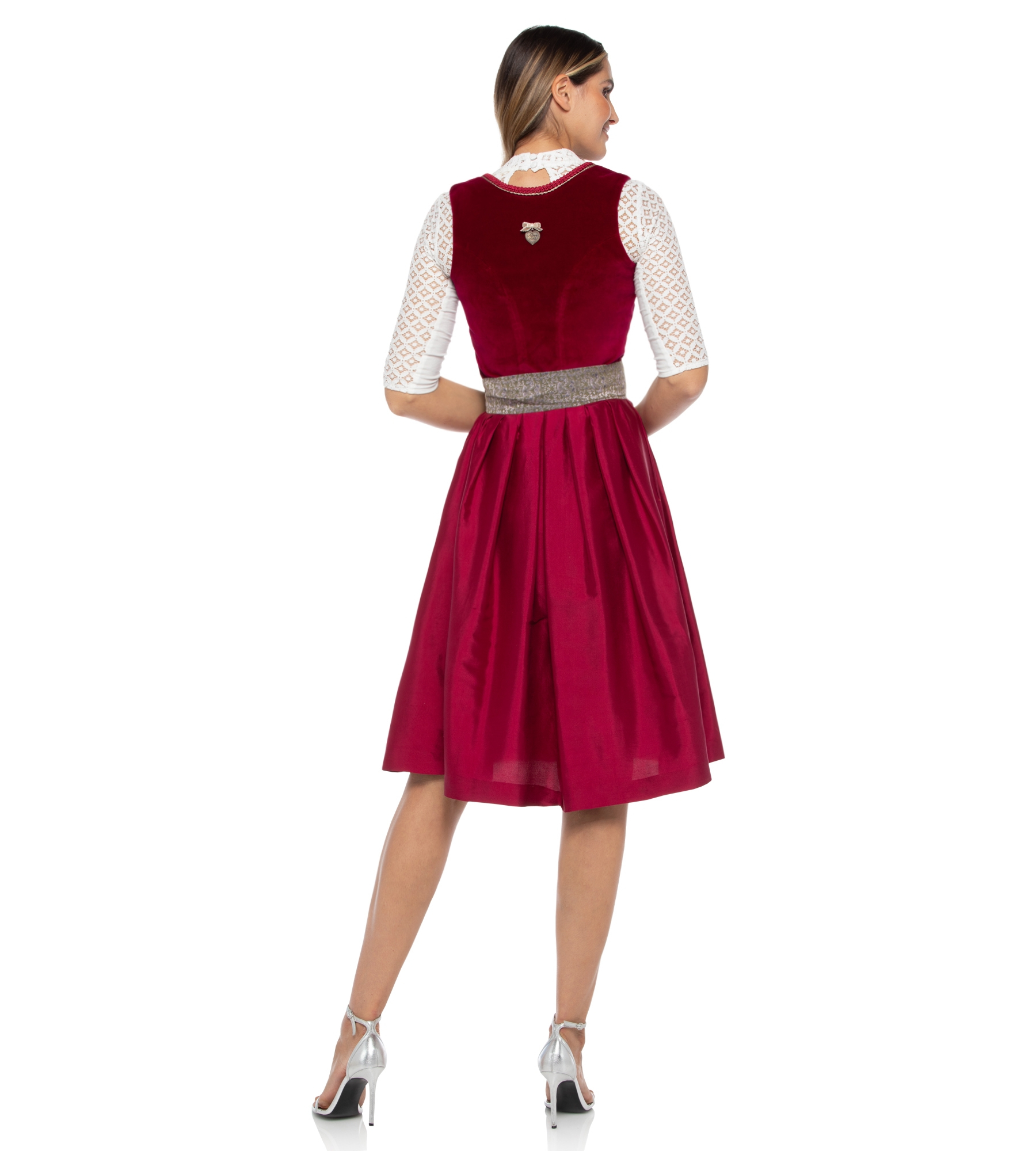 Dirndl Elisabeth in Pink/Rot