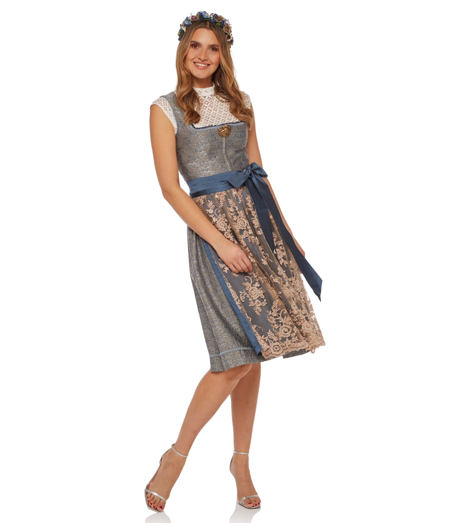 Dirndl Cecilia in Blau