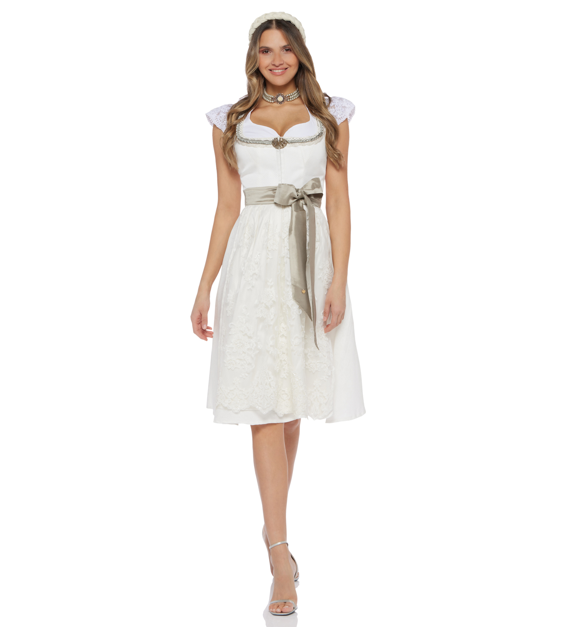 Hochzeitsdirndl Janina in Ecrué