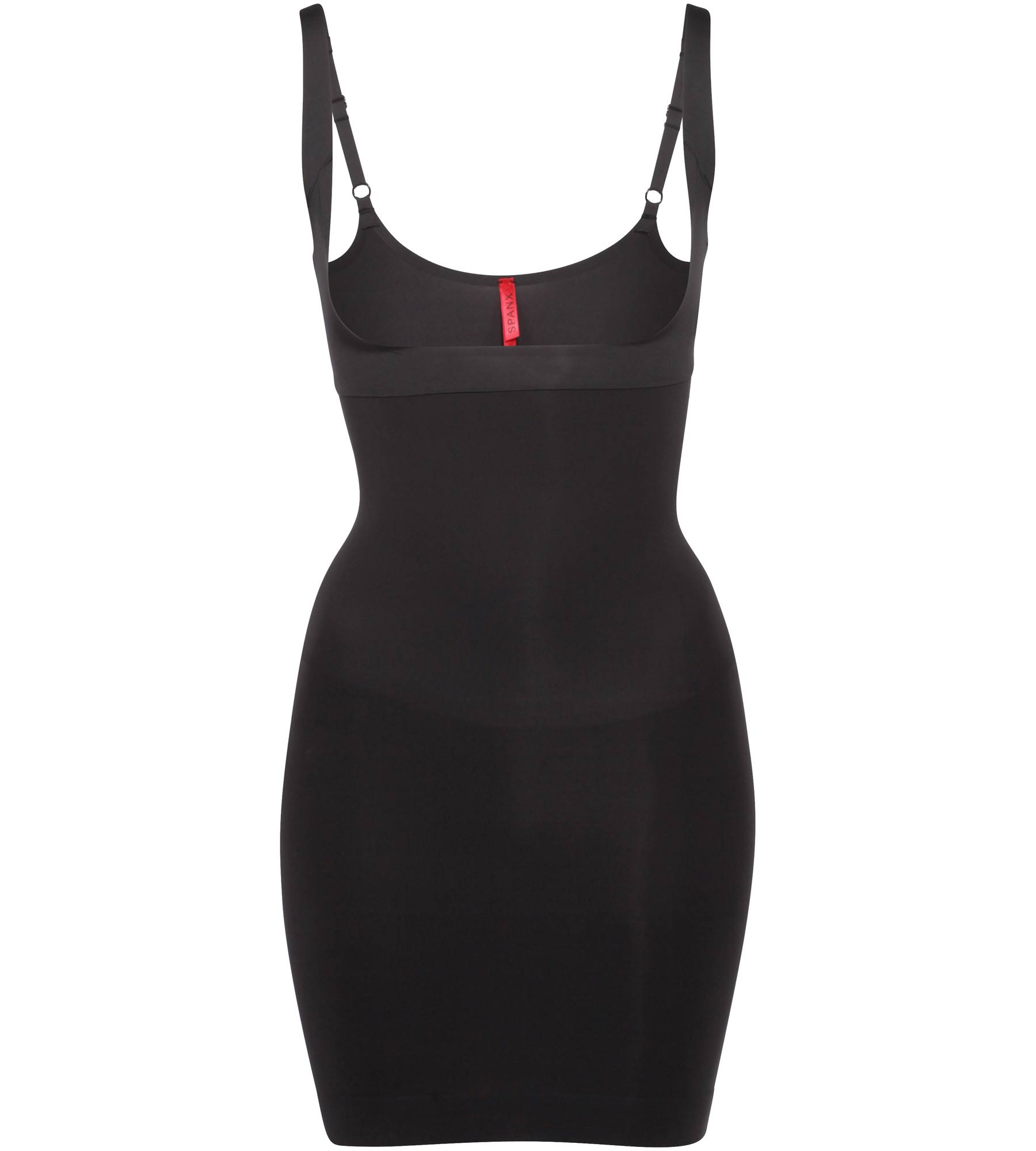 Shape my Day-Open-Bust Full Slip in Black