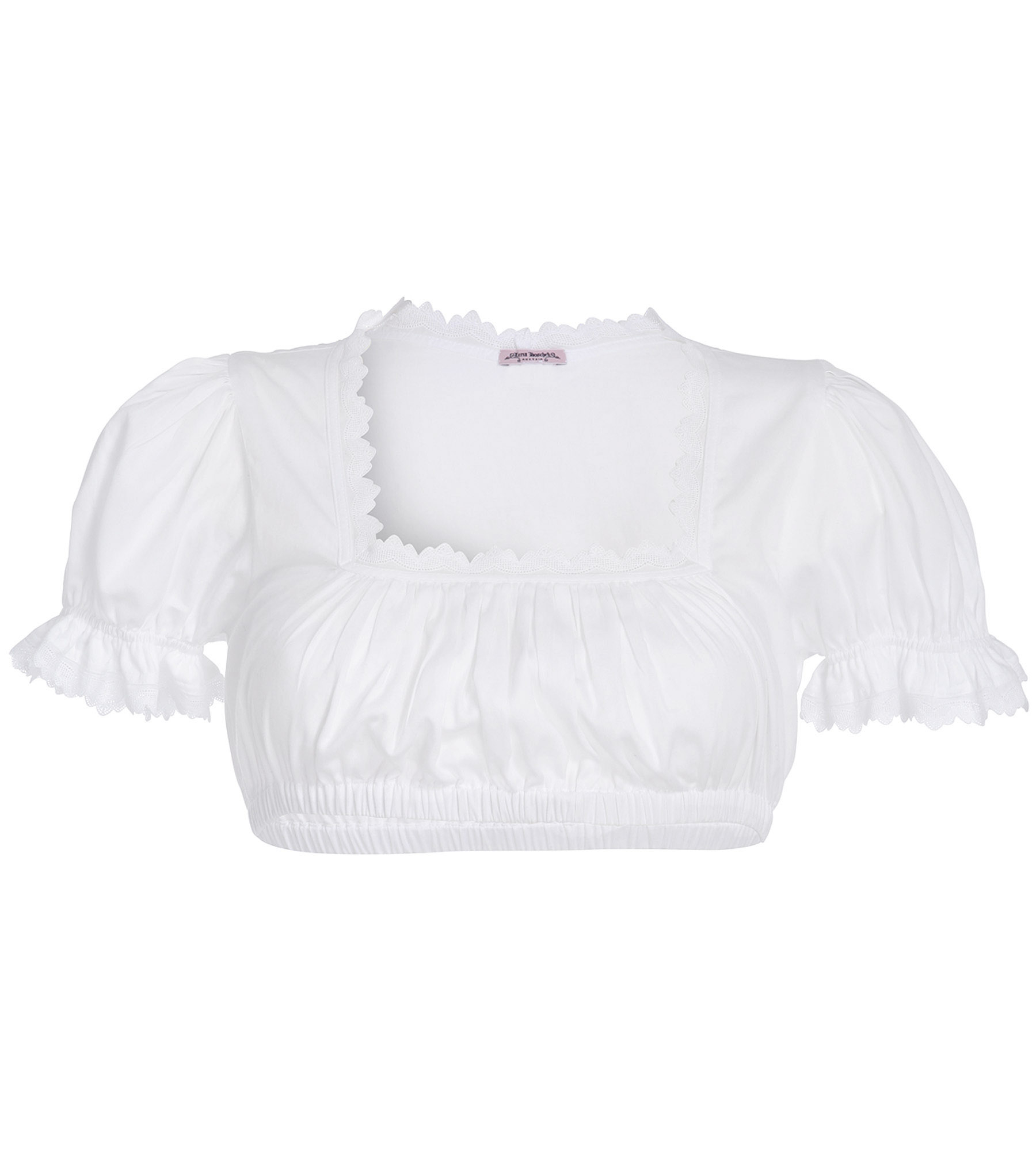 Baumwollbluse in Weiss