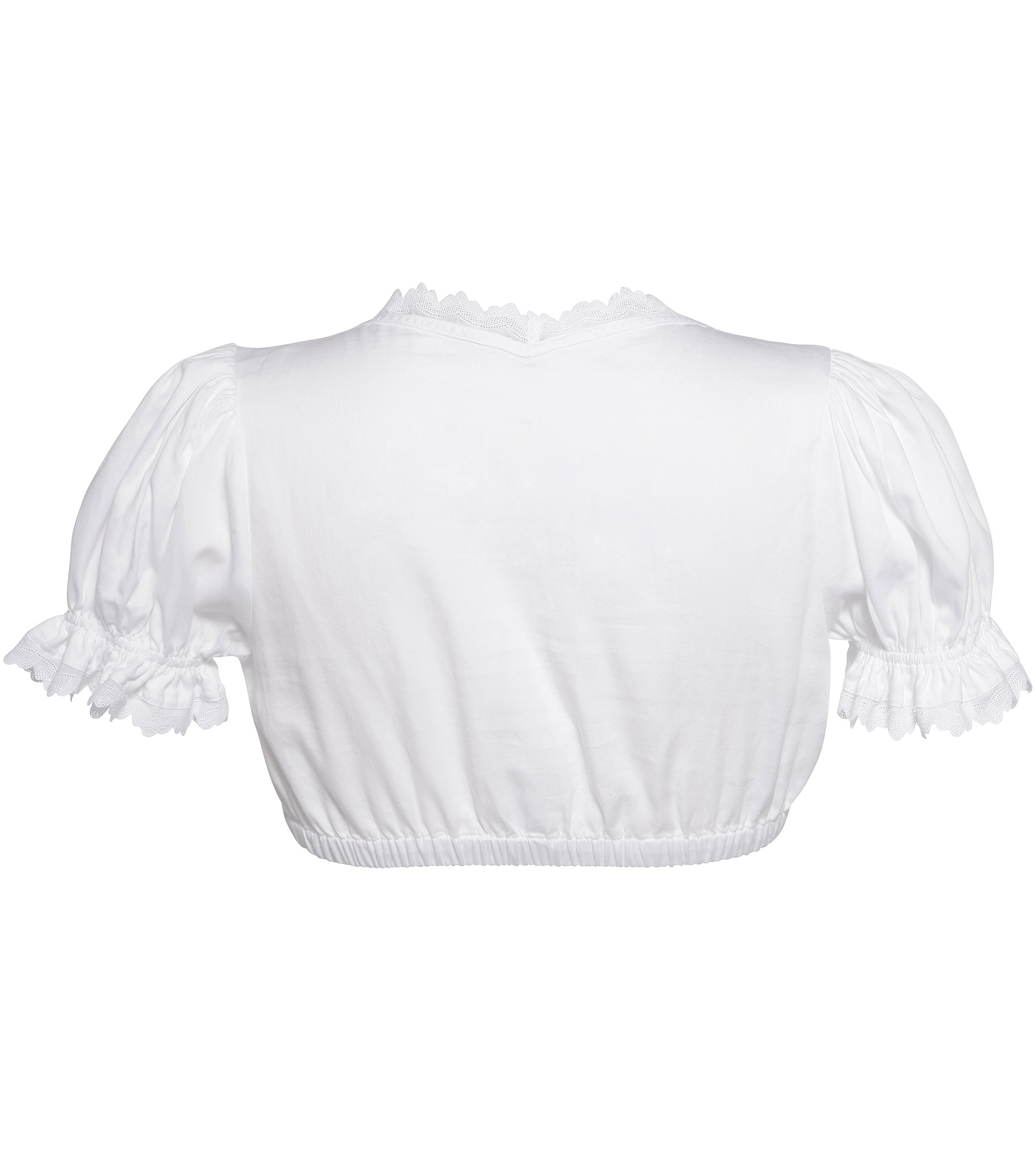 Baumwollbluse in Weiss