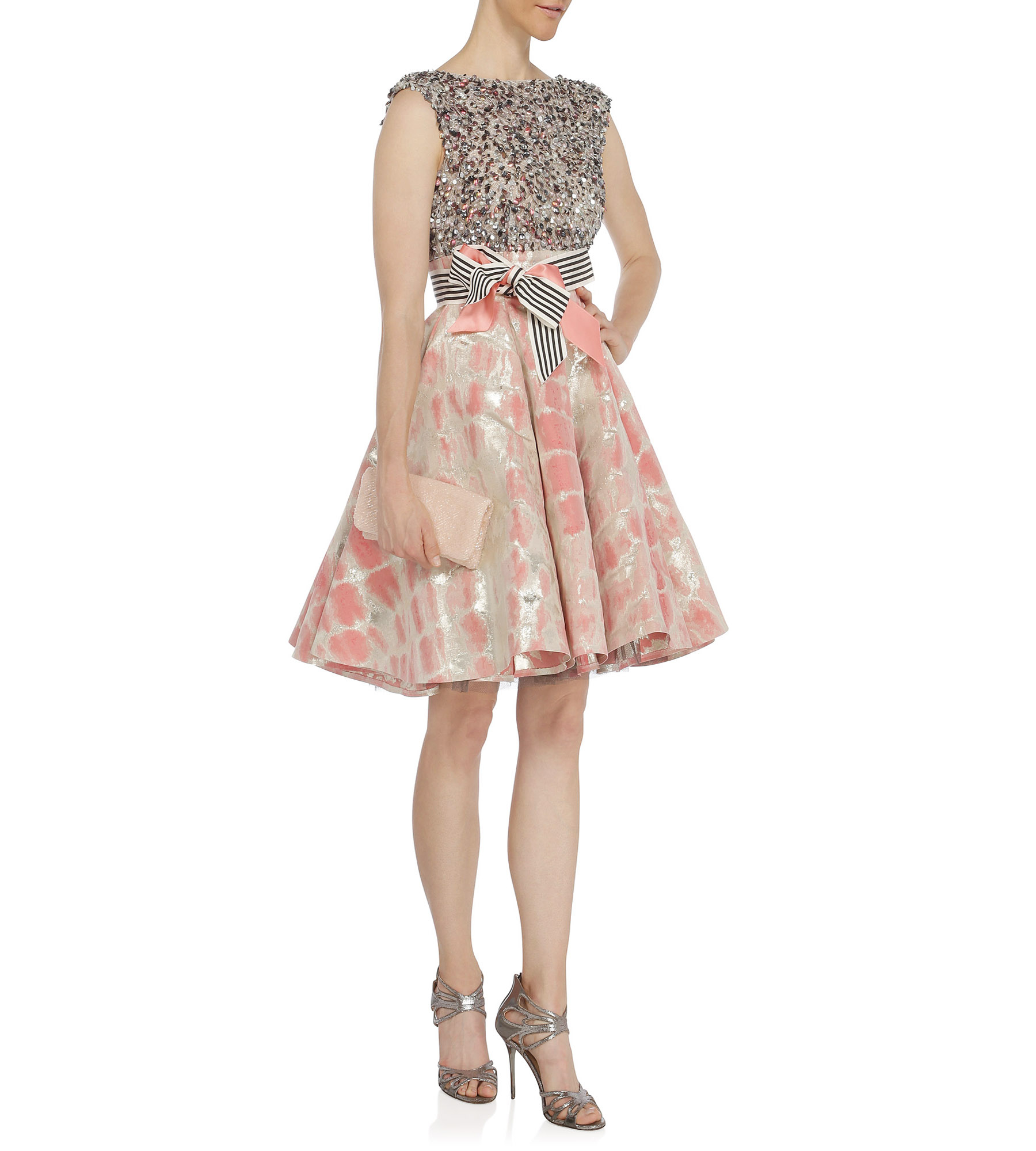 Gemustertes Petticoat-Kleid