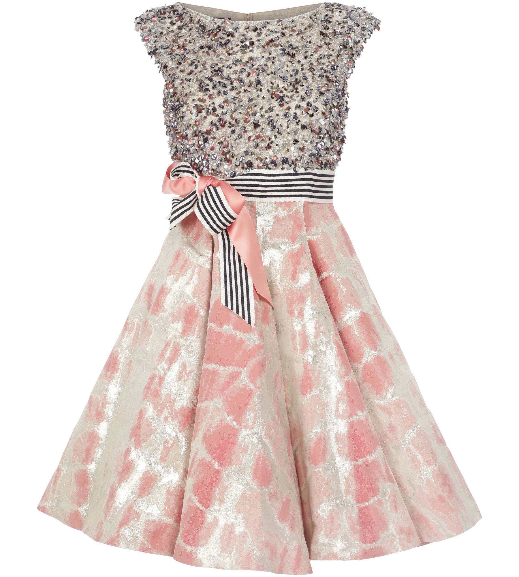 Gemustertes Petticoat-Kleid