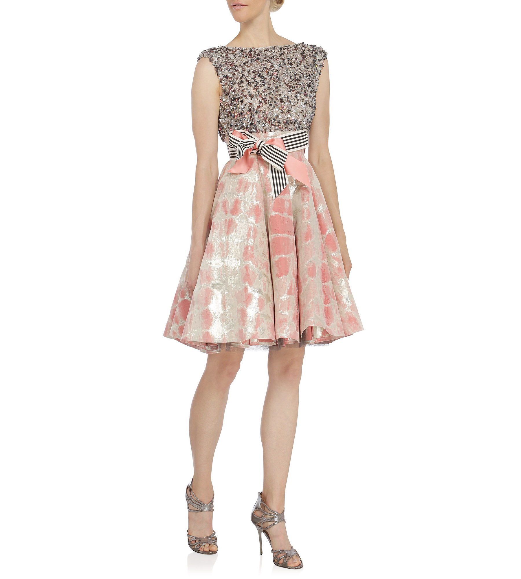 Gemustertes Petticoat-Kleid