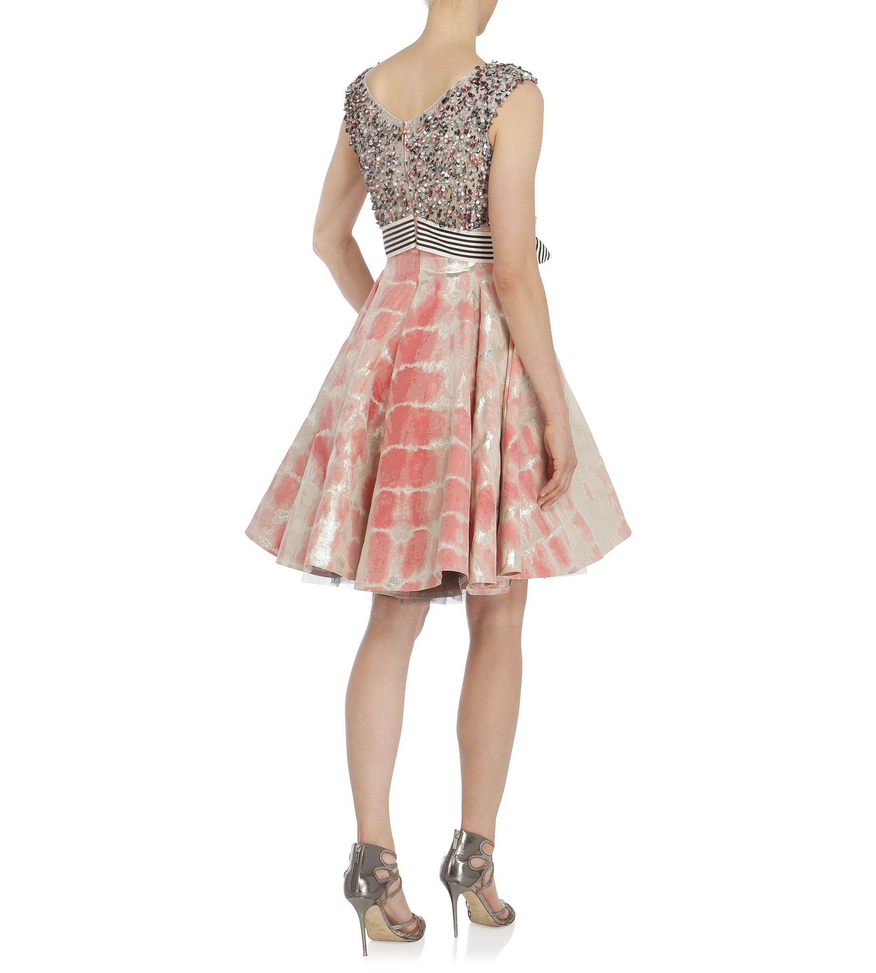 Gemustertes Petticoat-Kleid