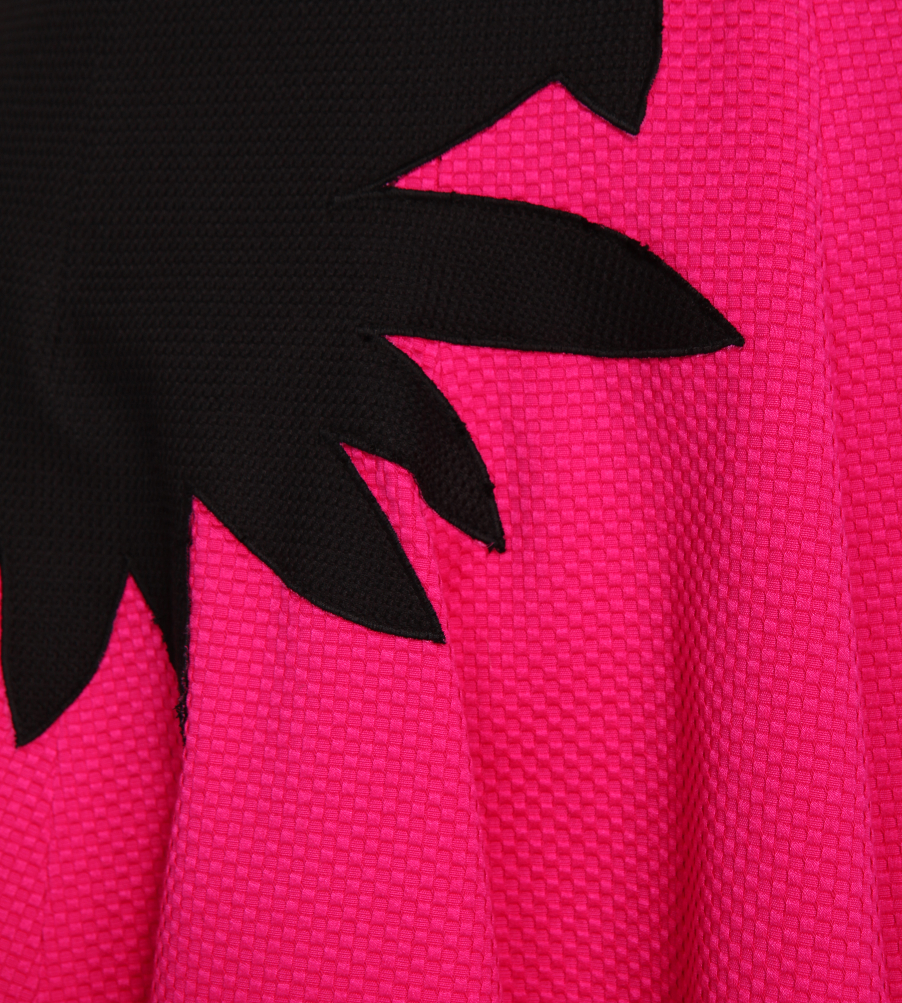 Tricolor Cocktailkleid in Pink/Rot