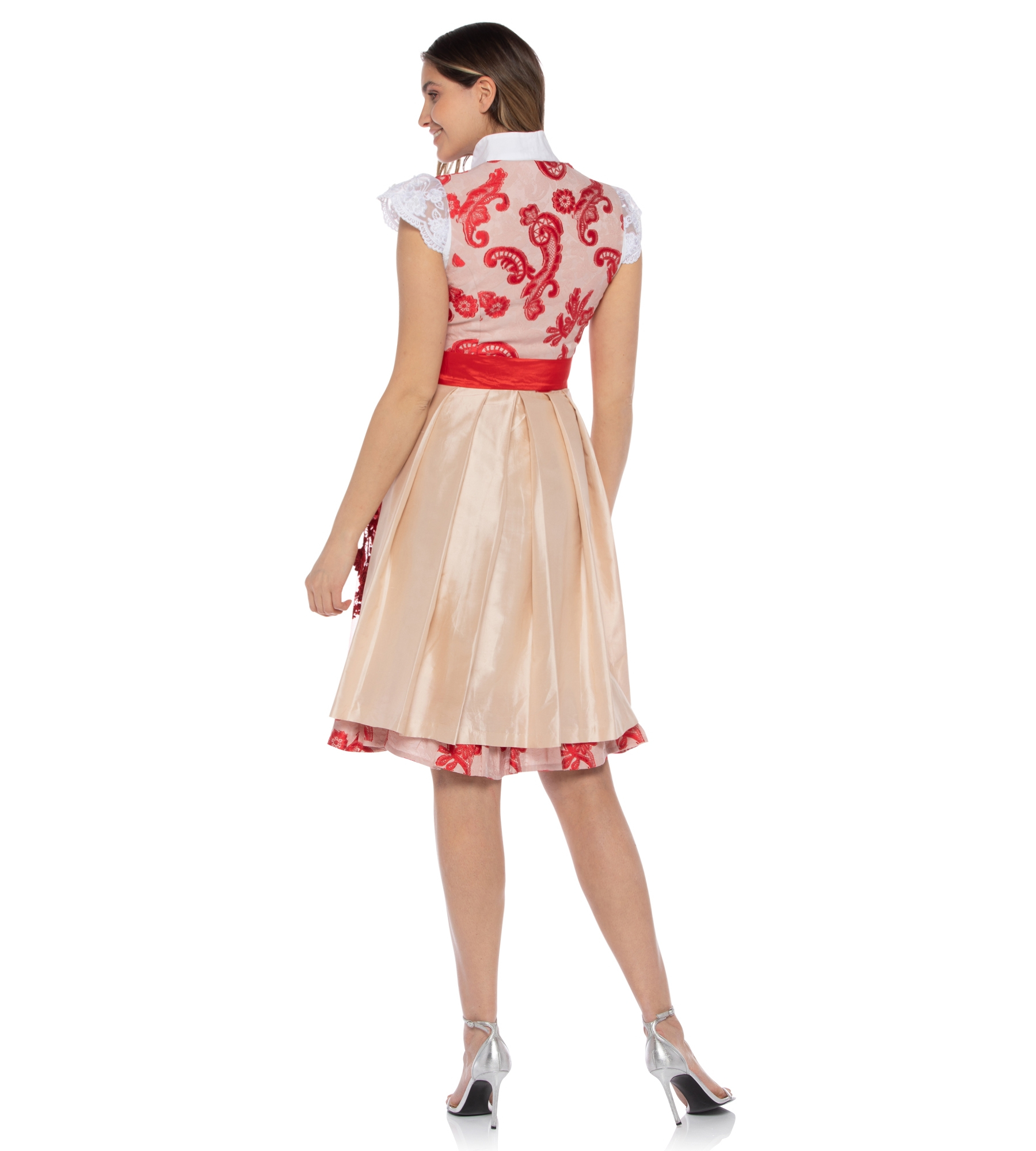 Dirndl in Rosa/Rot