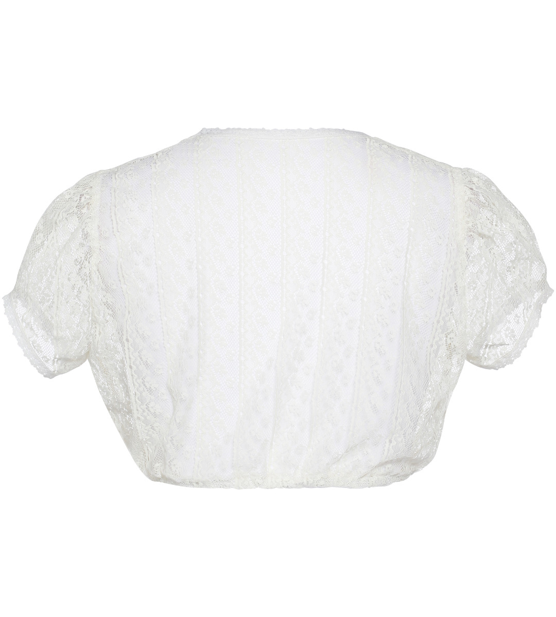 Spitzenbluse in Cremé