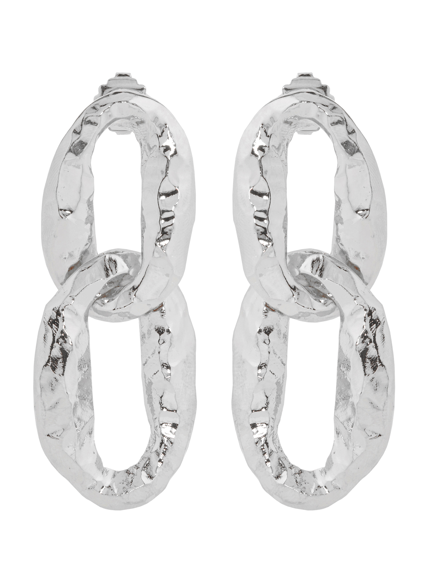 Hänge-Ohrringe in Silber