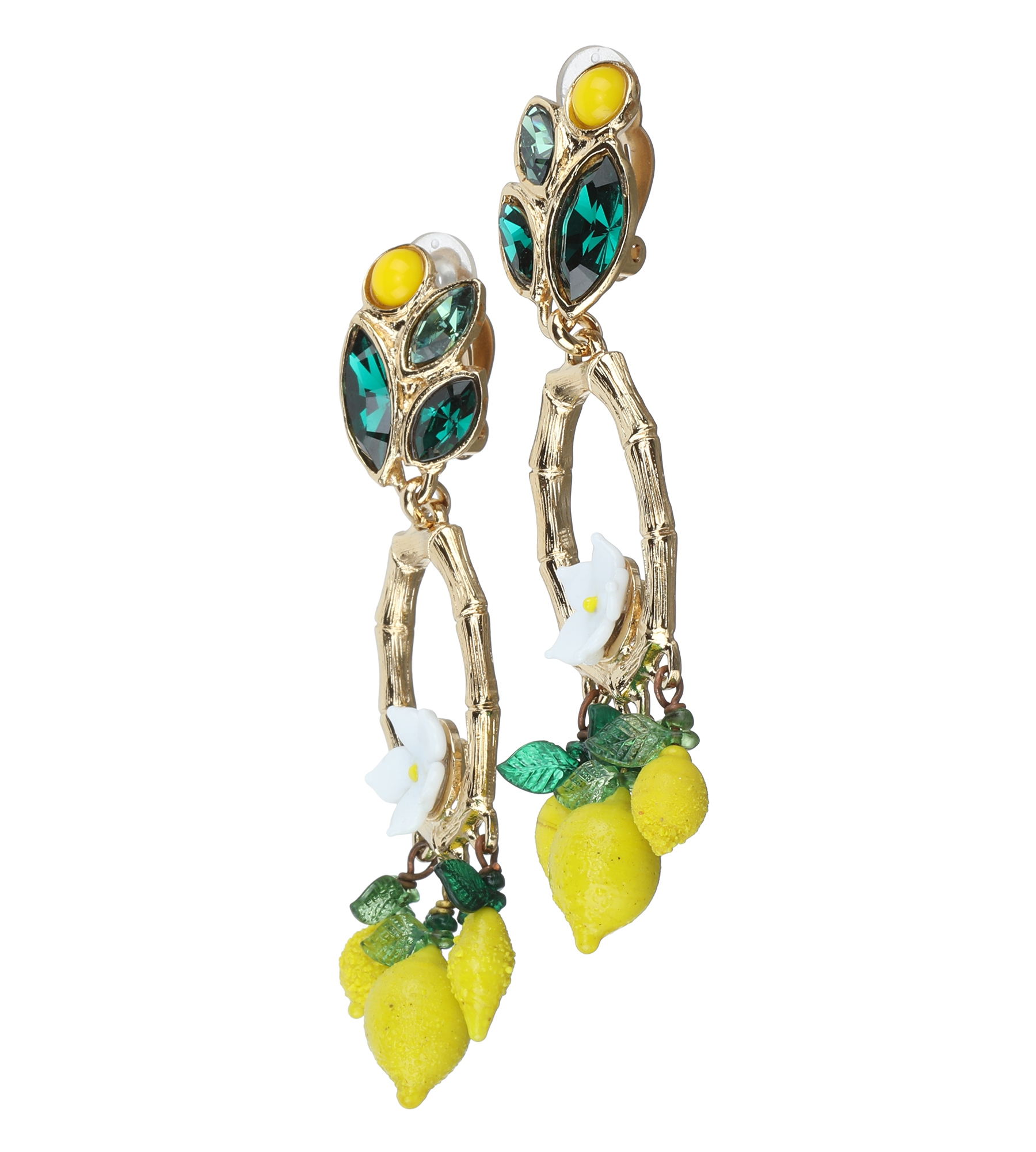 Clipohrring mit Zitronenanhänger