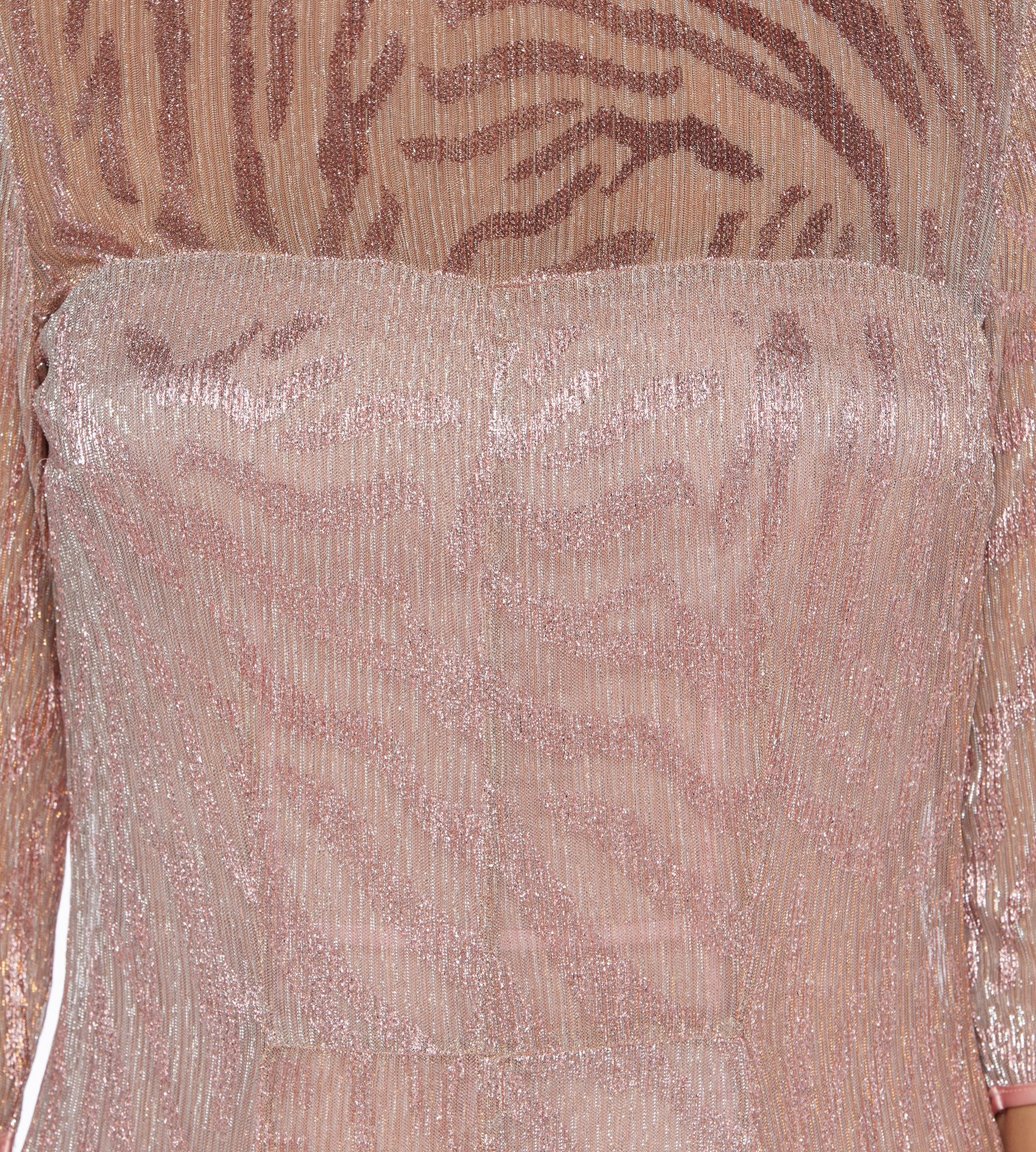 Kleid in Rosé mit Zebra-Print