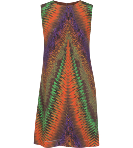 Minikleid mit knalligem Musterdruck