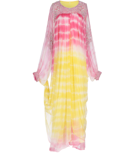 Batik-Kaftan mit Farbverlauf 