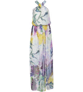 Seidenkleid mit sommerlichem Blumenprint