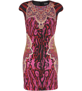 Cocktailkleid mit Animal-Muster