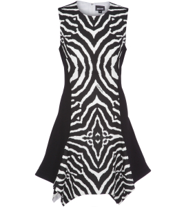 Minikleid mit Zebramuster