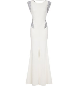 Kleid in Weiss mit Crystal-Rocks