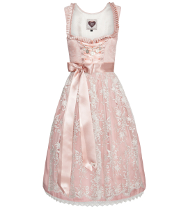 Dirndl Madeleine mit Gold schimmernder Seidenstickerei