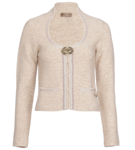 Cashmere Strickjacke Marie in Beige