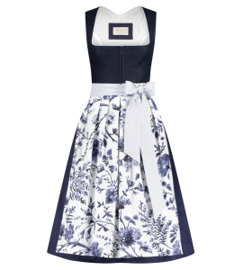 Leinendirndl Marina in Dunkelblau