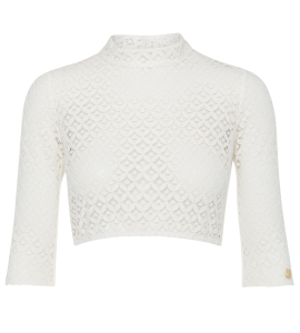 Bluse Laila Halbarm in Weiss