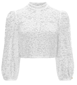 Bluse Zoe Puffarm weiß