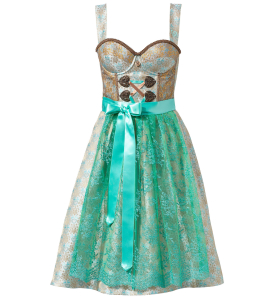 Jacquard Dirndl mit Hirschmuster