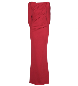 Abendkleid aus Jersey in Rot
